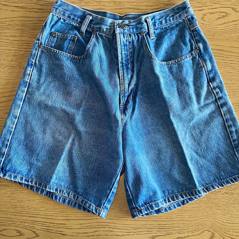 Joyride Womens Vintage Medium Wash Denim Bermuda Shorts 8 W28 Blue A753